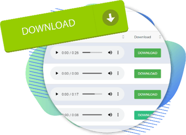 Speechelo Review - Step Three - Let the text to speech software create your VoiceOver and download it.